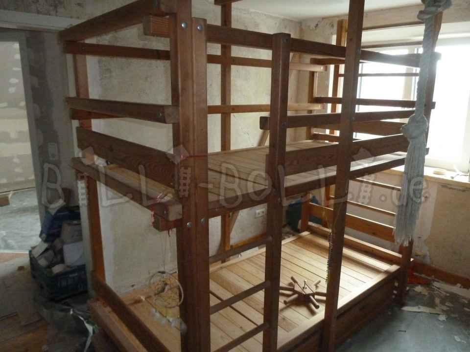 Gullibo bunk bed, 90 x 200 cm, oiled pine (Category: second hand bunk bed)