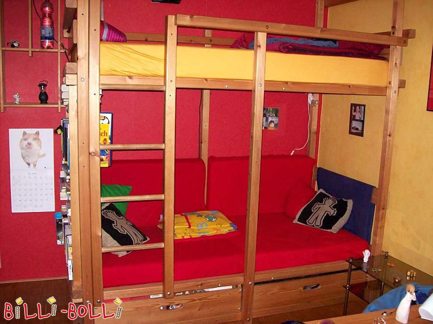 Gullibo Pirate Bed: Etaĝlito kun glito (Kategorio: Etaĝlito uzata)