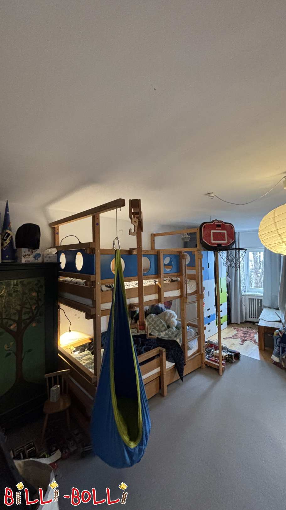 Ogłoszenie 7062: Zadbane łóżko piętrowe Billi-Bolli z przedłużeniem Zadbane łóżko piętrowe Billi-Bolli z przedłużeniem (Kategoria: Podwójne łóżko na antresoli używane)