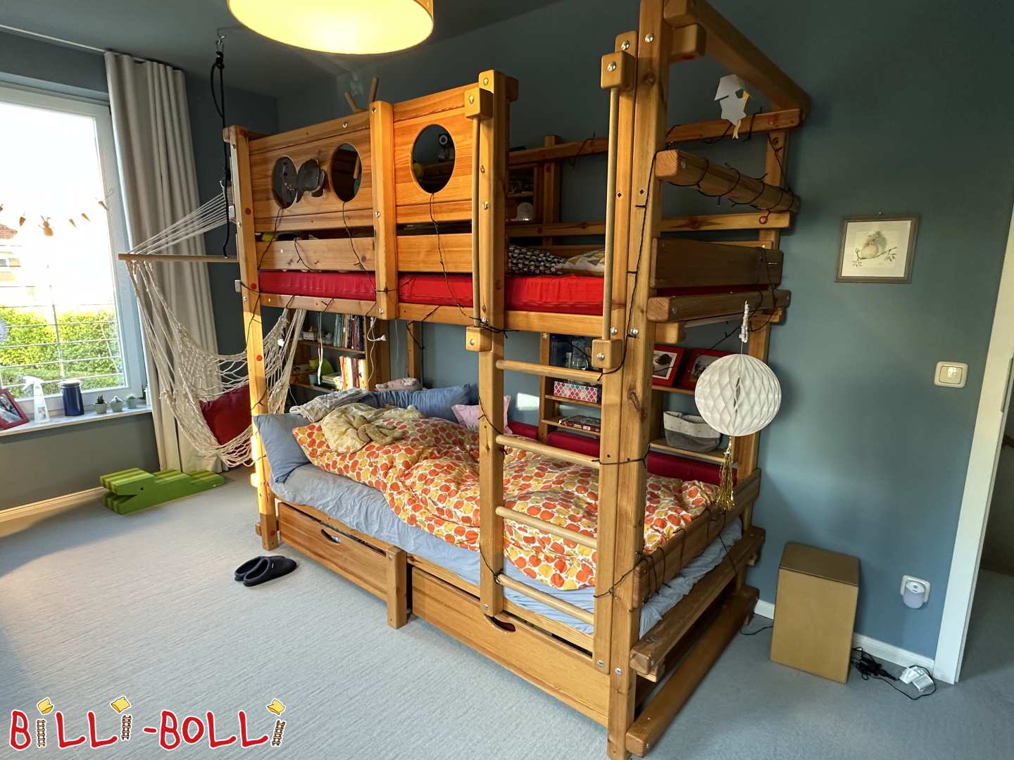 Pinien Loft / Bunk Bett fir Verkaf zu Hamburg (Kategorie: Heisch Bett benotzt)
