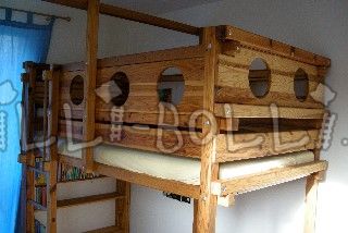 Loft bed 100 x 200 cm (Category: second hand loft bed)