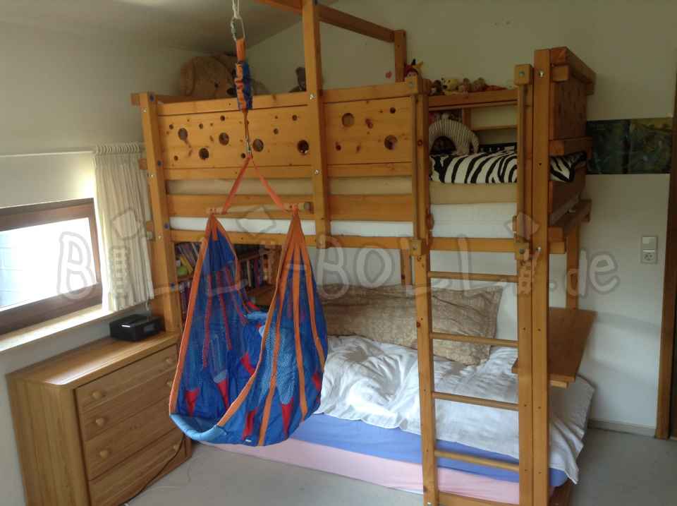 LOFT BED, 100x200, vokser med barnet (Kategori: Loft seng brukt)