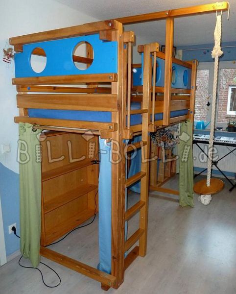 Loft bed 90/200 pine (Category: second hand loft bed)