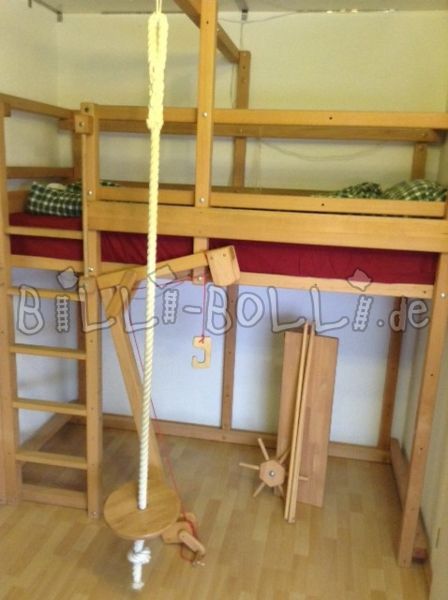 Letto a soppalco in faggio e accessori (Categoria: letto a soppalco usato)