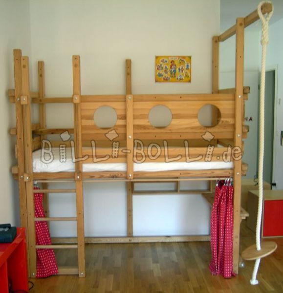 Loft bed made of pine, 90x190cm (Category: second hand loft bed)