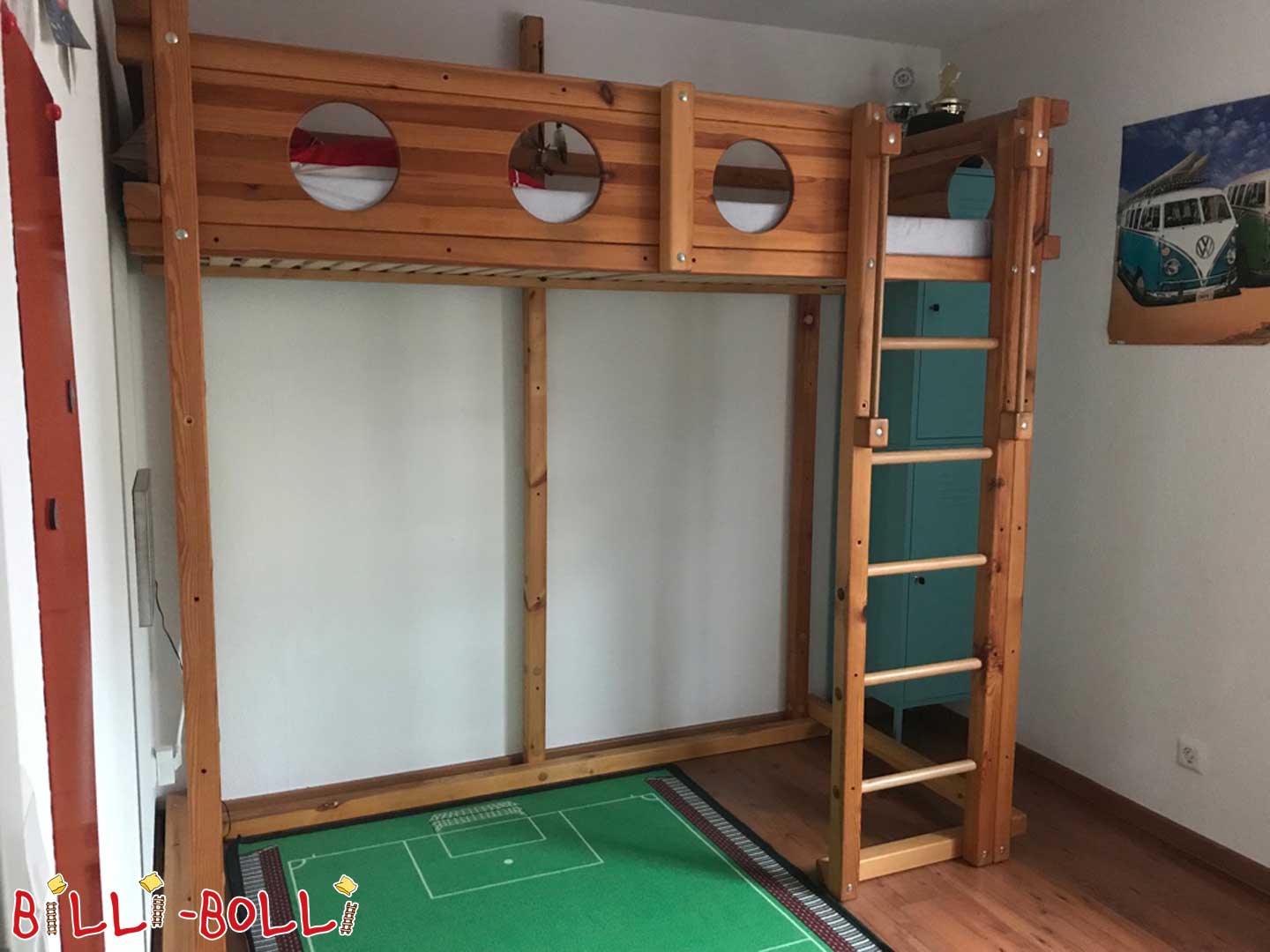 Loft bed made of pine (Category: second hand loft bed)