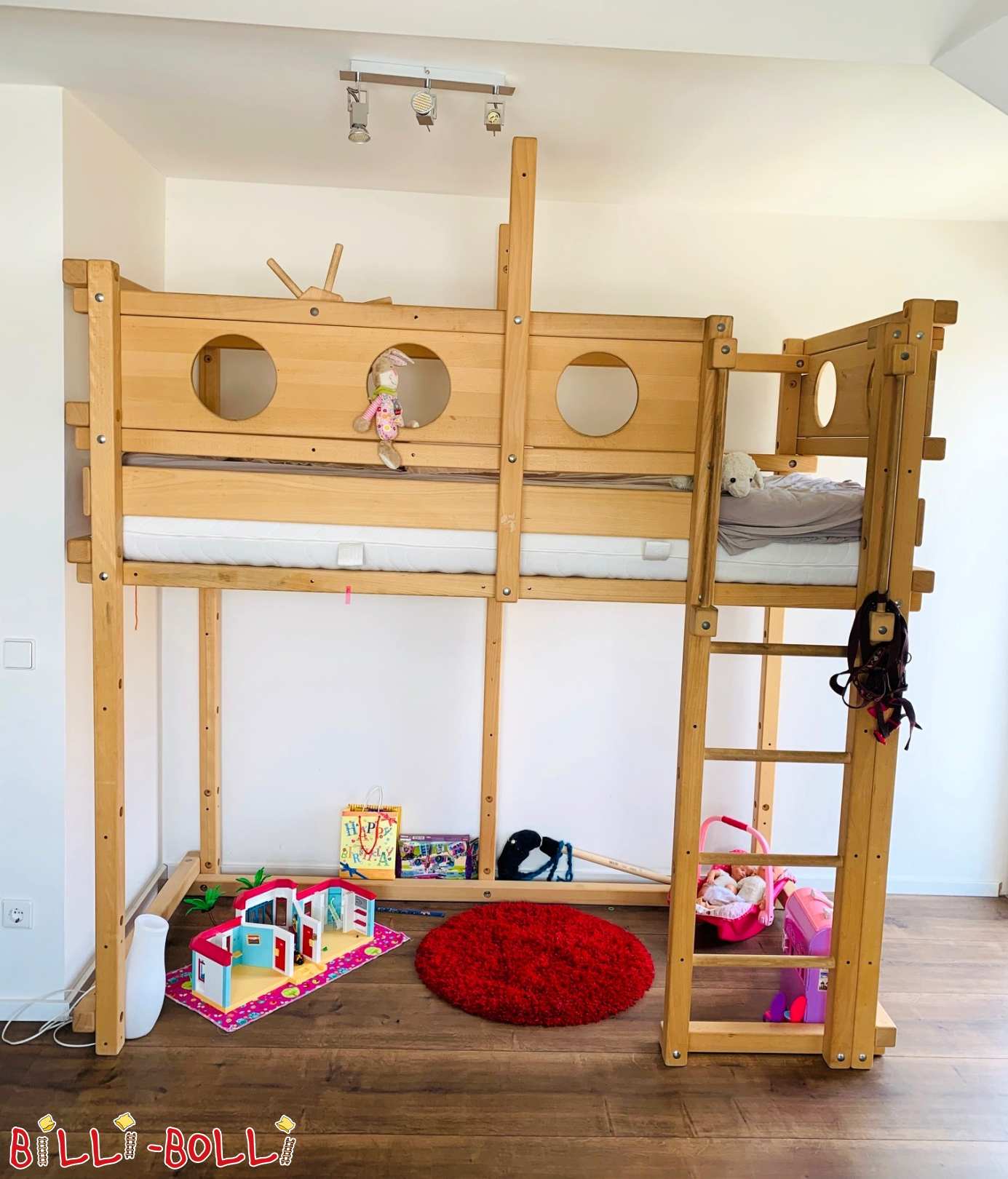 Loft bed beech untreated in Karlsruhe (Category: second hand loft bed)