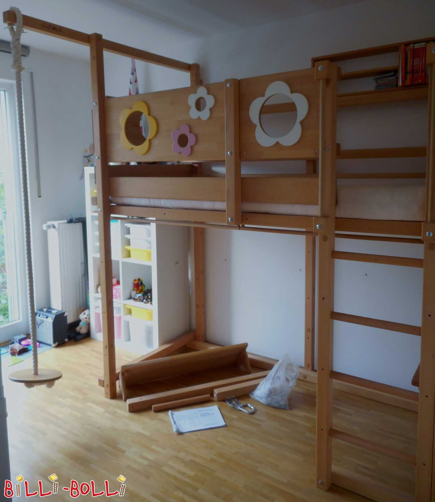 Loft bed beech (Category: second hand loft bed)