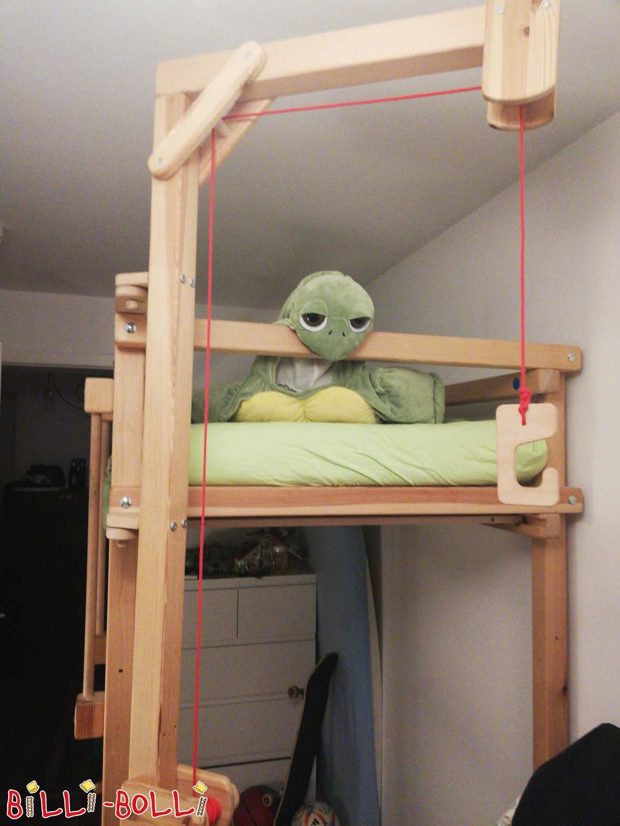 Jauniešu bēniņu gulta, 90x200 cm, augstums 196 cm (Kategorija: Jauniešu bēniņu gulta lietots)