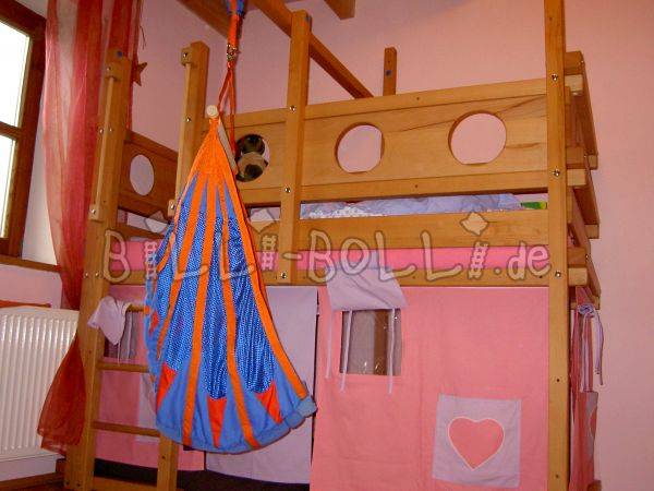 Loft bed in beech (Category: second hand loft bed)