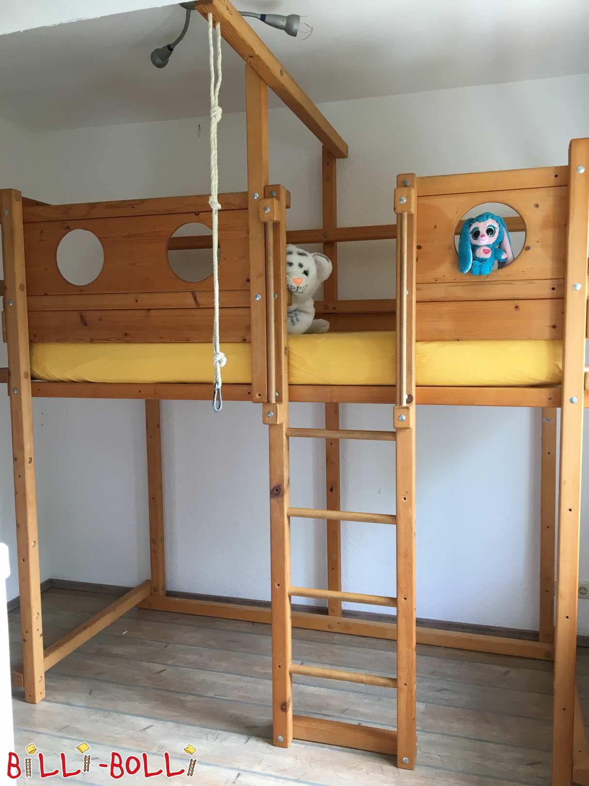 Loft bed with amber oil treatment in Kiel (Category: second hand loft bed)