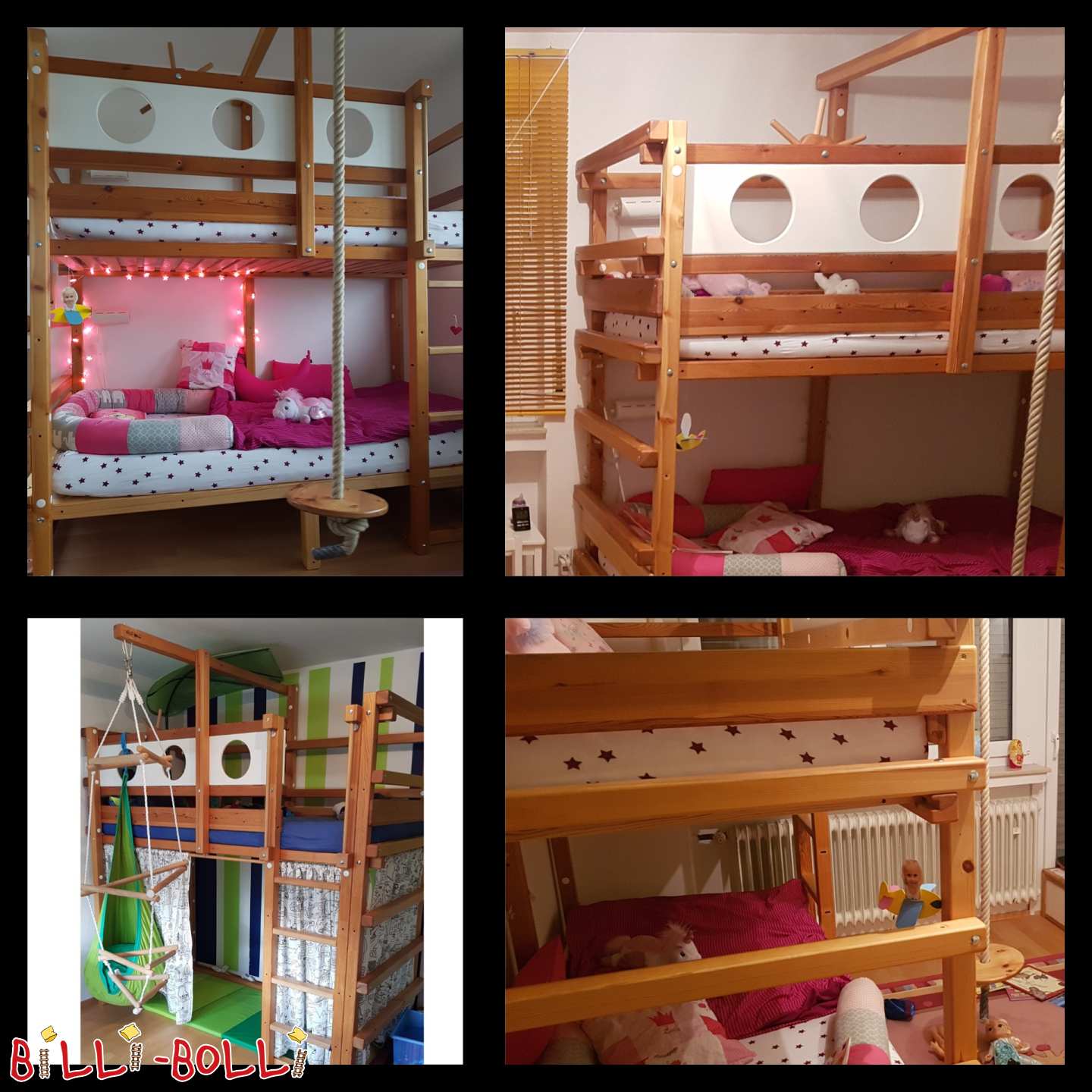 Loft bed with extension of additional sleeping level and many accessories (Category: Loft Bed Adjustable by Age pre-owned)