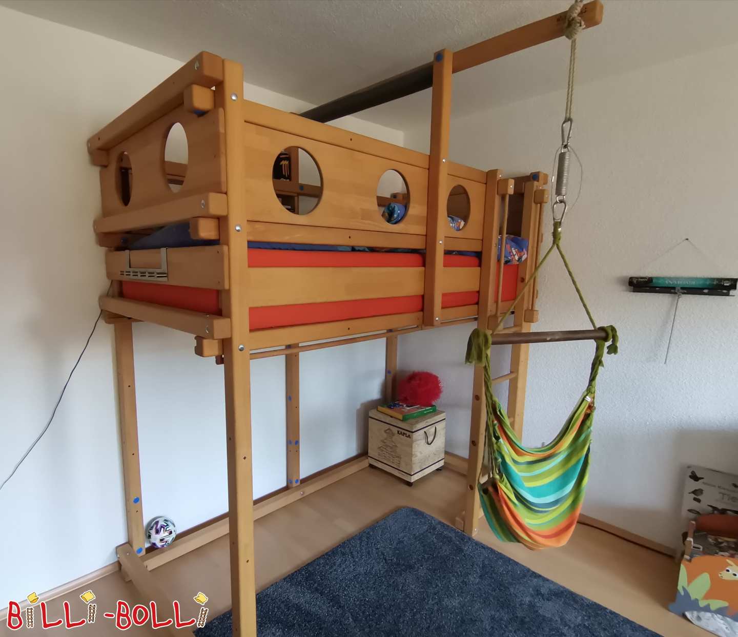 Loft bed with bunk boards and accessories (Category: Loft Bed Adjustable by Age pre-owned)