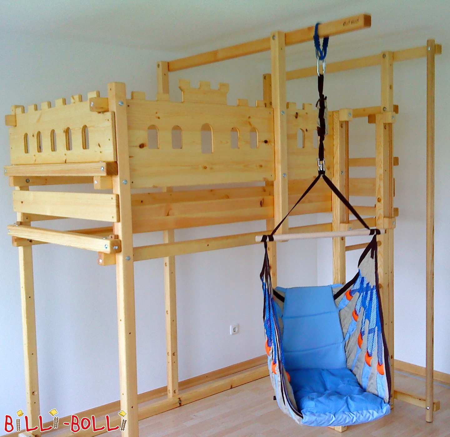 Loft bed growing, 100 x 200 cm, pine oiled in 90489 Nuremberg (Category: second hand loft bed)