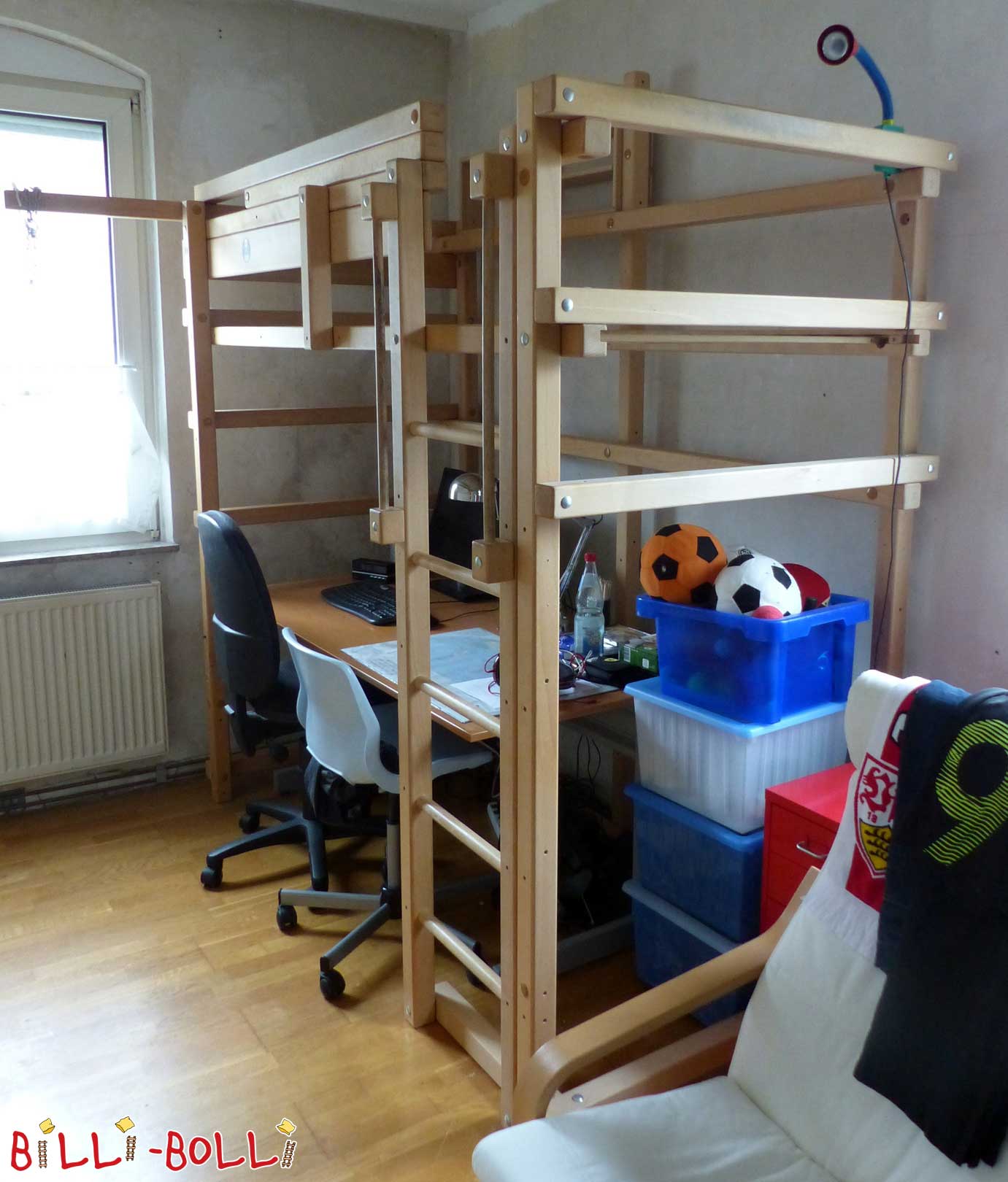 Zurekin hazten den loft ohea, 90 x 200 cm, tratatu gabeko pagoa (Kategoria: Loft ohea behar da)