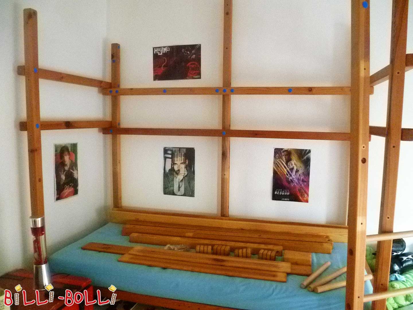 Loft bed cresce cun voi, pinu oliatu è cera (Category: U lettu loft hè necessariu)
