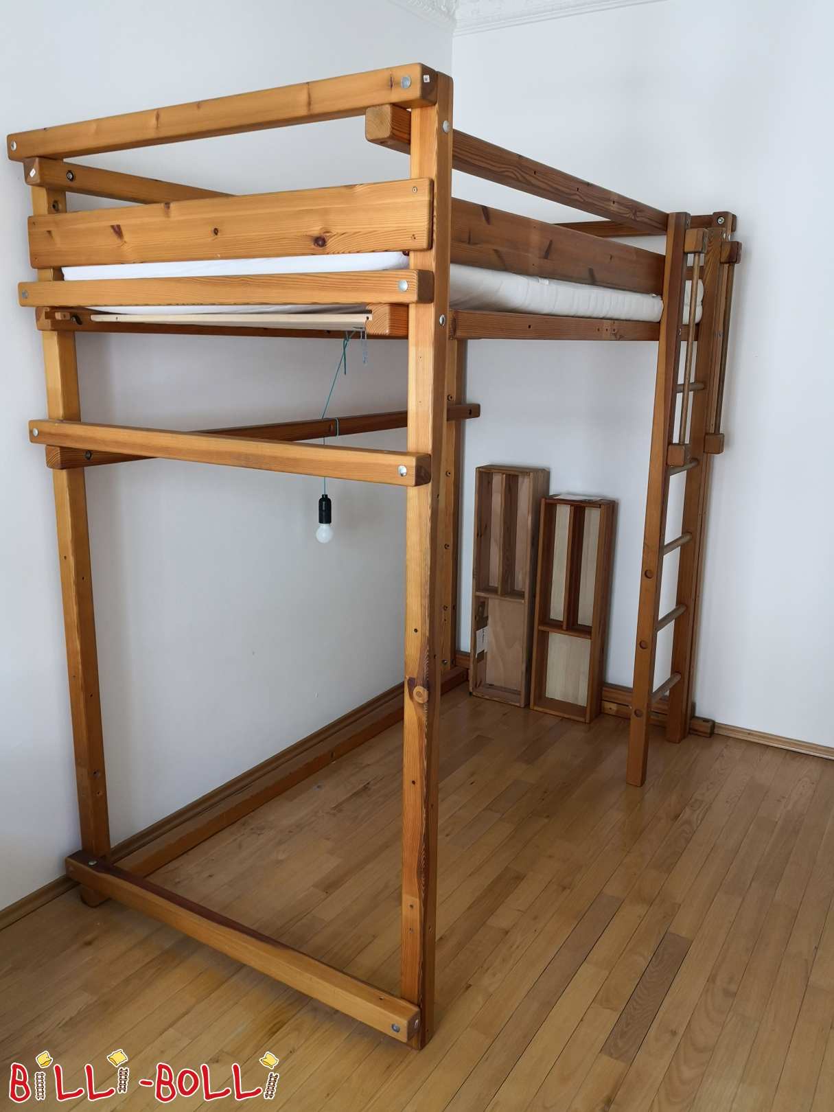 Loft bed 100x200 cm, without decoration (Category: Loft Bed Adjustable by Age pre-owned)