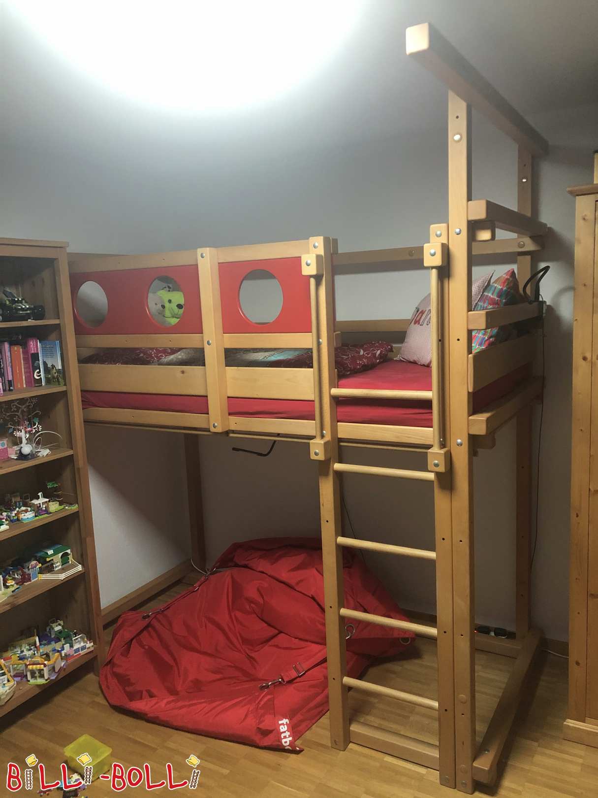 Loft bed da BilliBolli - crescendo de forma flexível com a criança (6 opções de montagem) (Categoria: Cama alta usada)