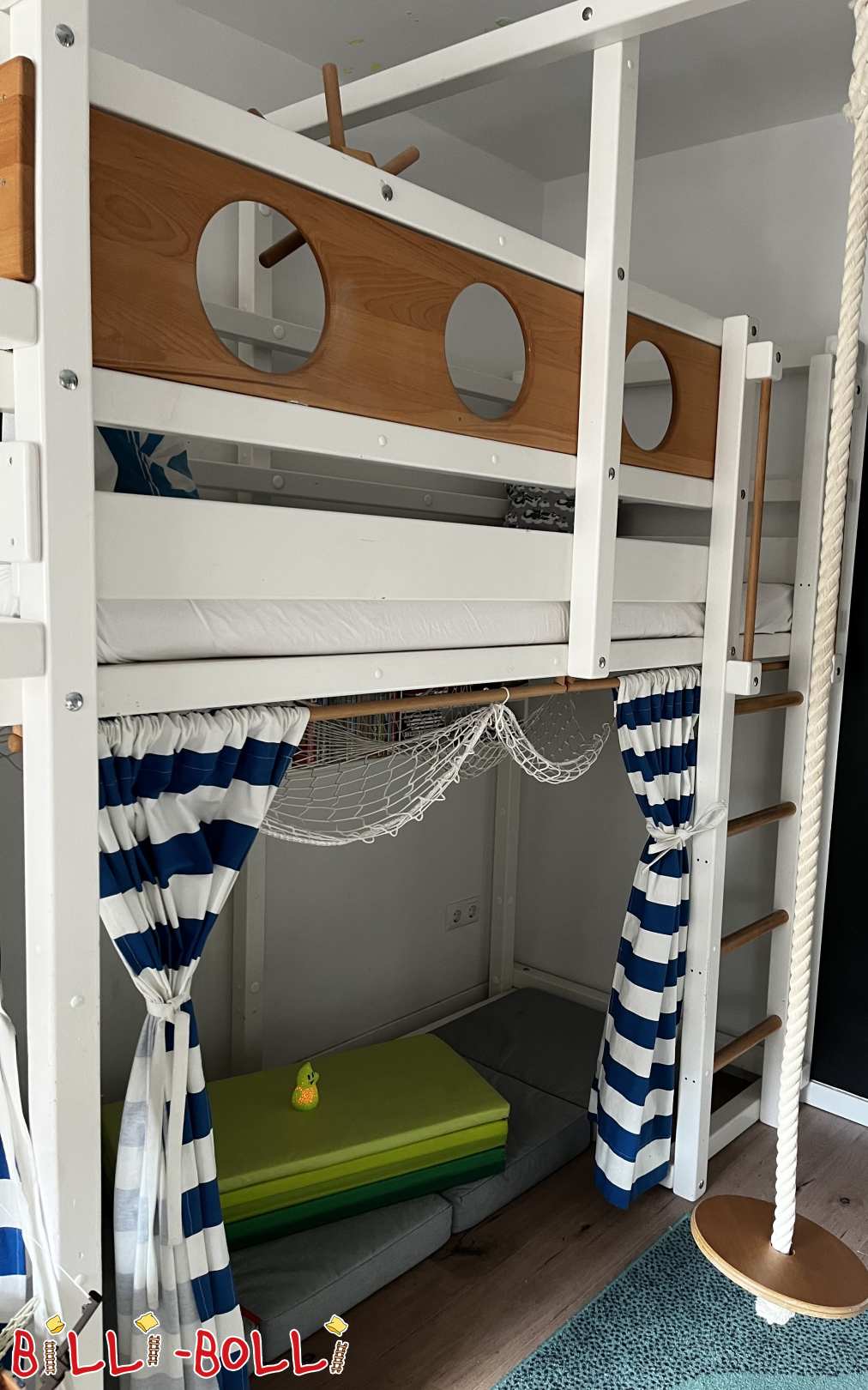 Loft bed growing with the child incl. accessories, well preserved (Category: Loft Bed Adjustable by Age pre-owned)