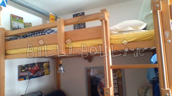 युवा बिस्तर ऊंचा, 120 X 200 सेमी (कोटि: बच्चों के फर्नीचर का इस्तेमाल किया)