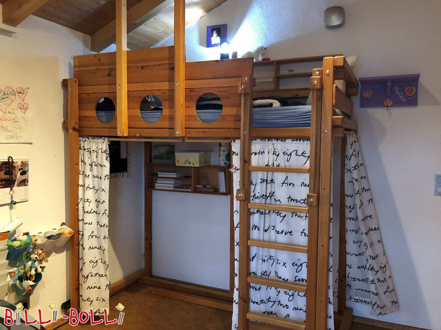 Pine loft bed (Category: second hand loft bed)