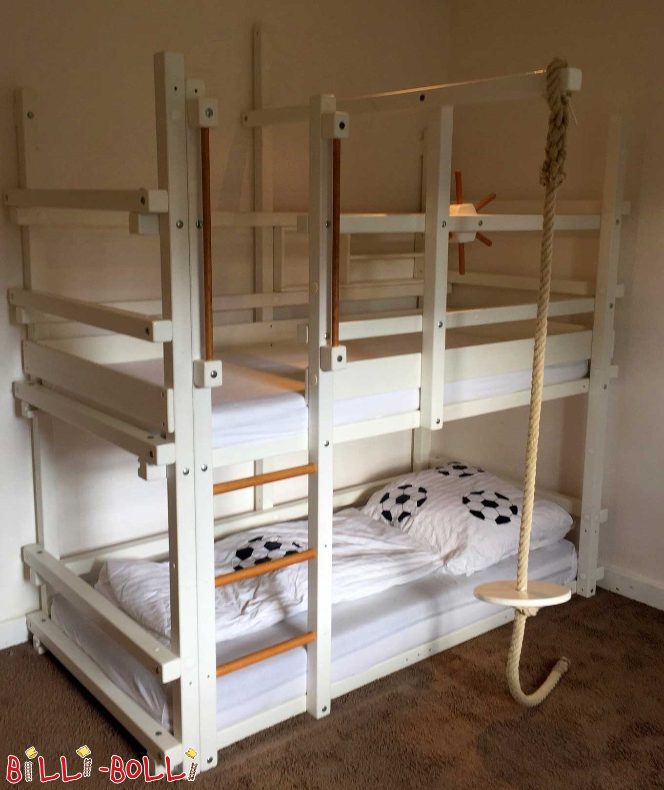 Bērnu gultiņa balta lakota (Kategorija: Izmantota divstāvu gulta)
