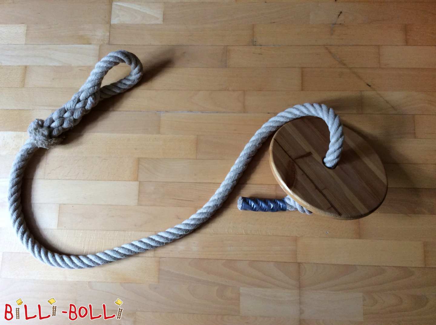 Climbing rope with rocking plate (Category: second hand kids’ furniture)