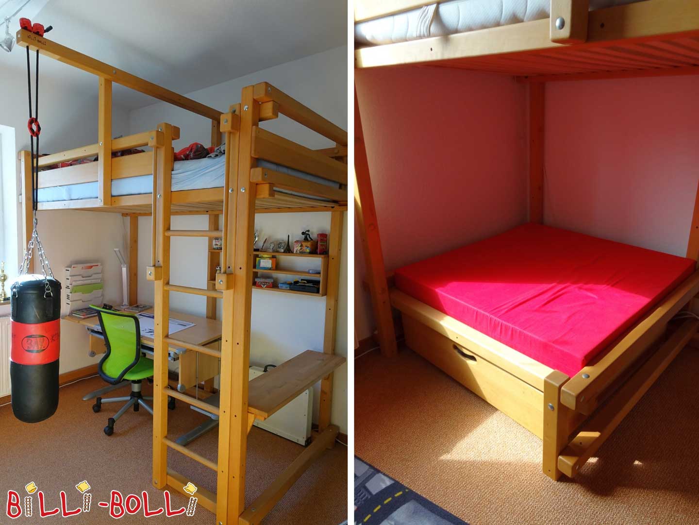 Acogedora cama de esquina (Categoría: Mobiliario infantil usado)