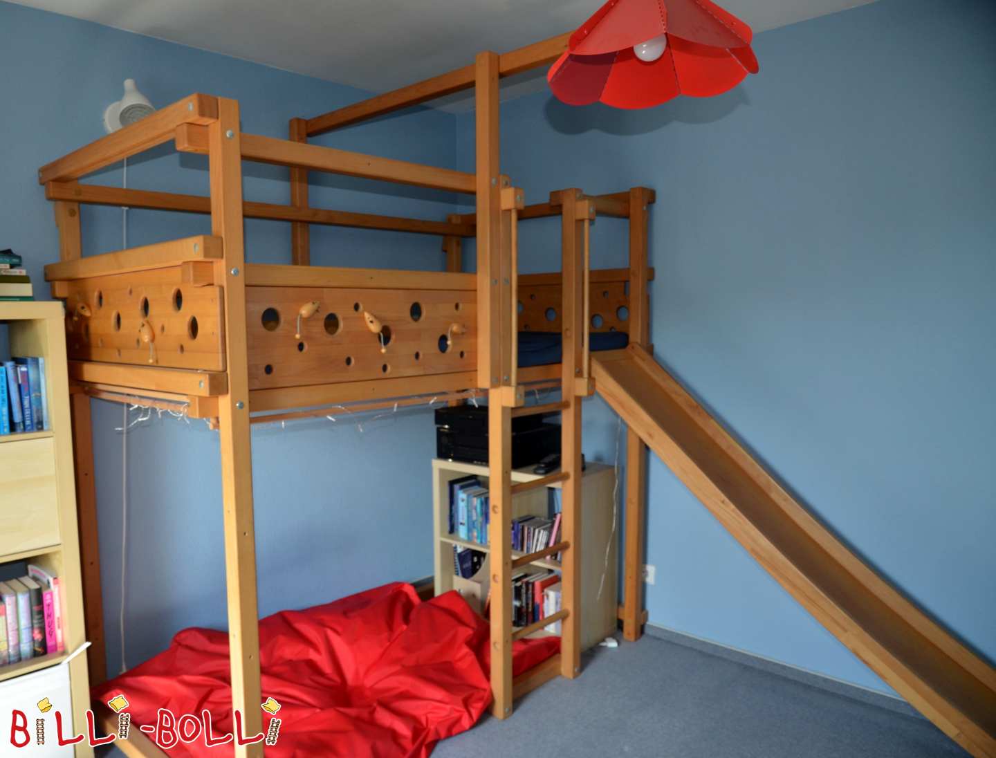 Mouse loft bed made of beech (Category: second hand loft bed)