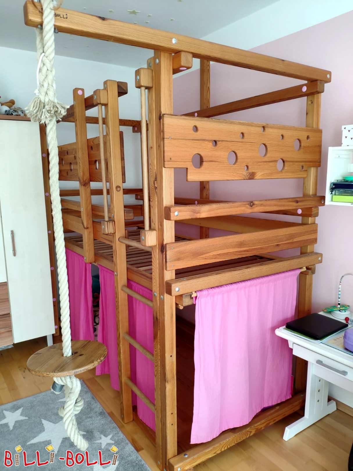 Cama de rato loft (crescendo com a criança) (Categoria: Cama alta usada)