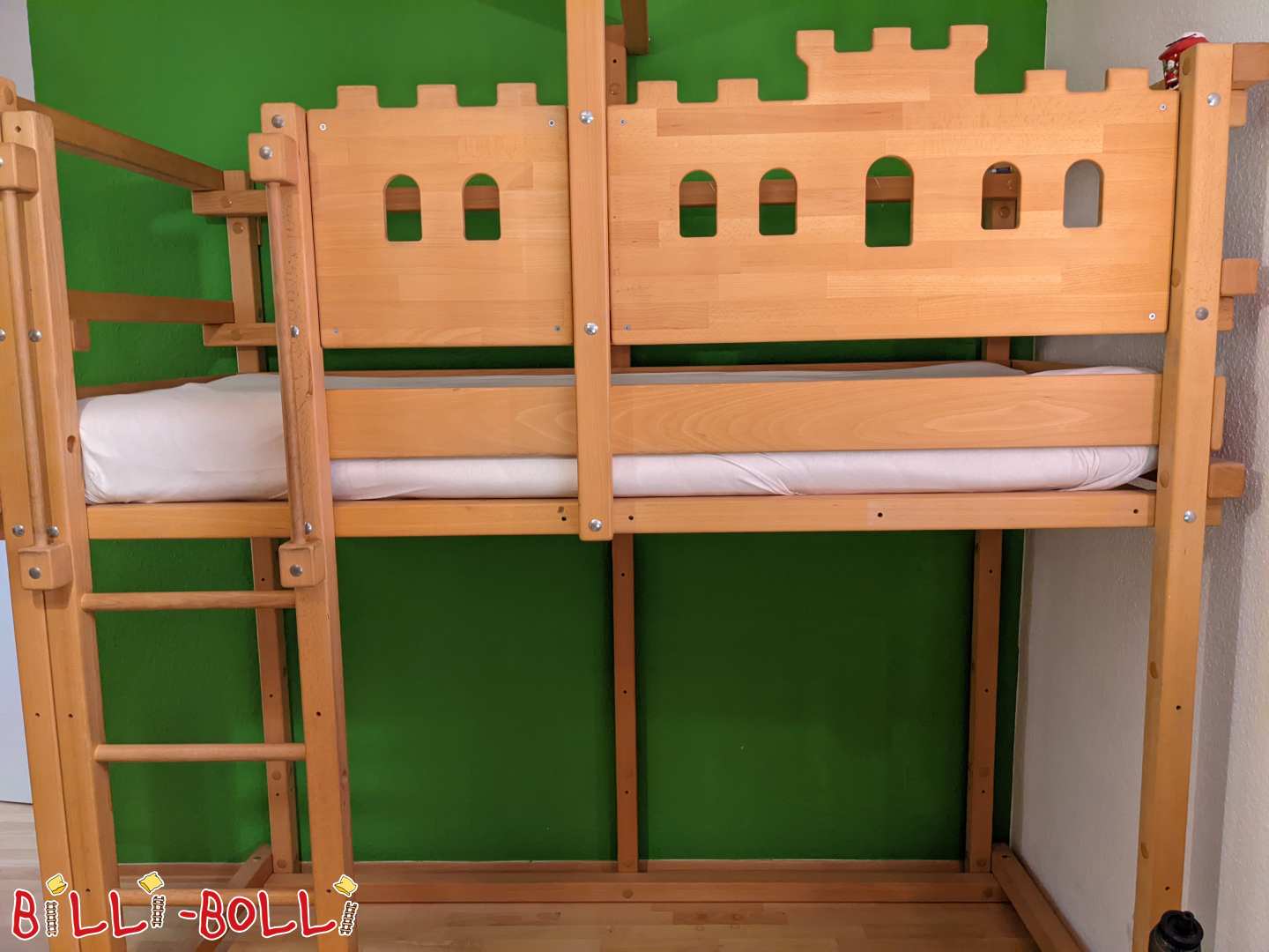 Growing loft bed with themed boards Knight's castle in beech (Category: Accessories/extension parts pre-owned)