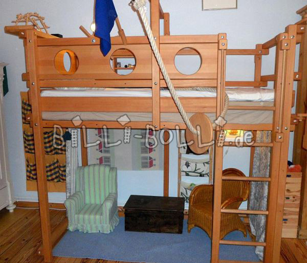Mittwachsendes Hochbett Billi-Bolli (Categorie: Patul loft utilizat)