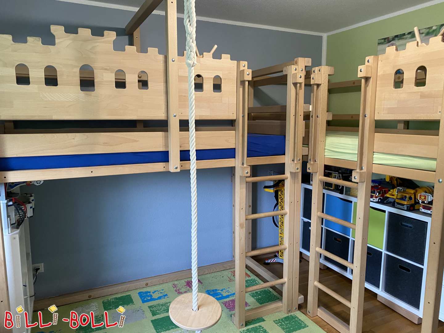 Umearekin batera hazten diren Ritter loft oheak, tratatu gabeko pagoa (Kategoria: Loft ohea zurekin hazten da beharrezkoa)