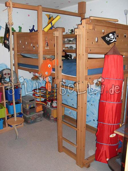 Letto a soppalco per bambini che cresce con il bambino, faggio (Categoria: letto a soppalco usato)