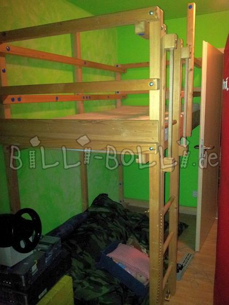 Billi-Bolli bēniņu gulta, kas aug kopā ar bērnu (Kategorija: Izmantota bēniņu gulta)