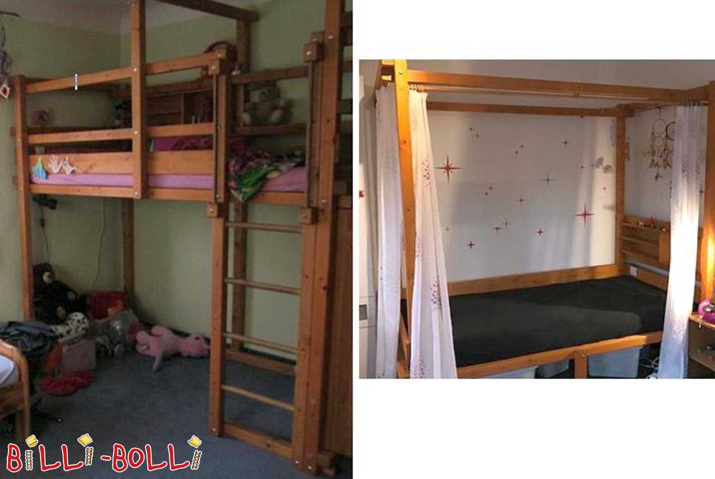 Cama loft que crece contigo: cama con dosel (Categoría: Necesítase cama alta)