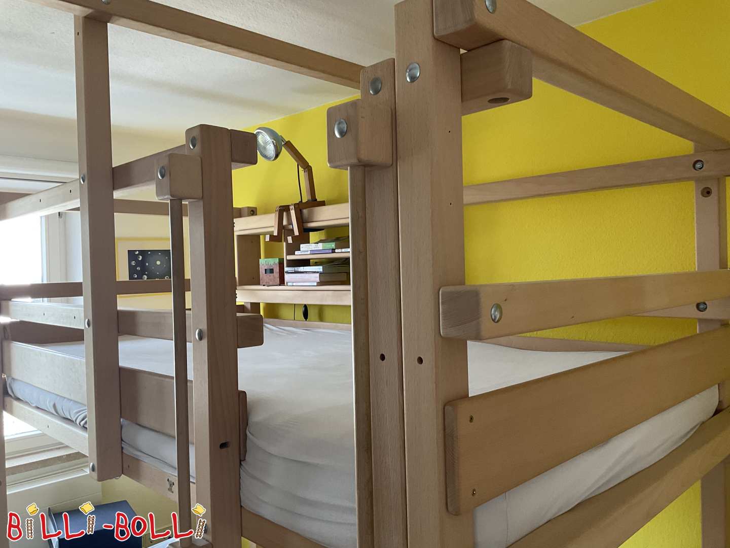 Augoša bēniņu gulta, 100x200 dižskābardis, neapstrādāts (Kategorija: Bēniņu gulta, kas aug kopā ar bērnu lietotu)