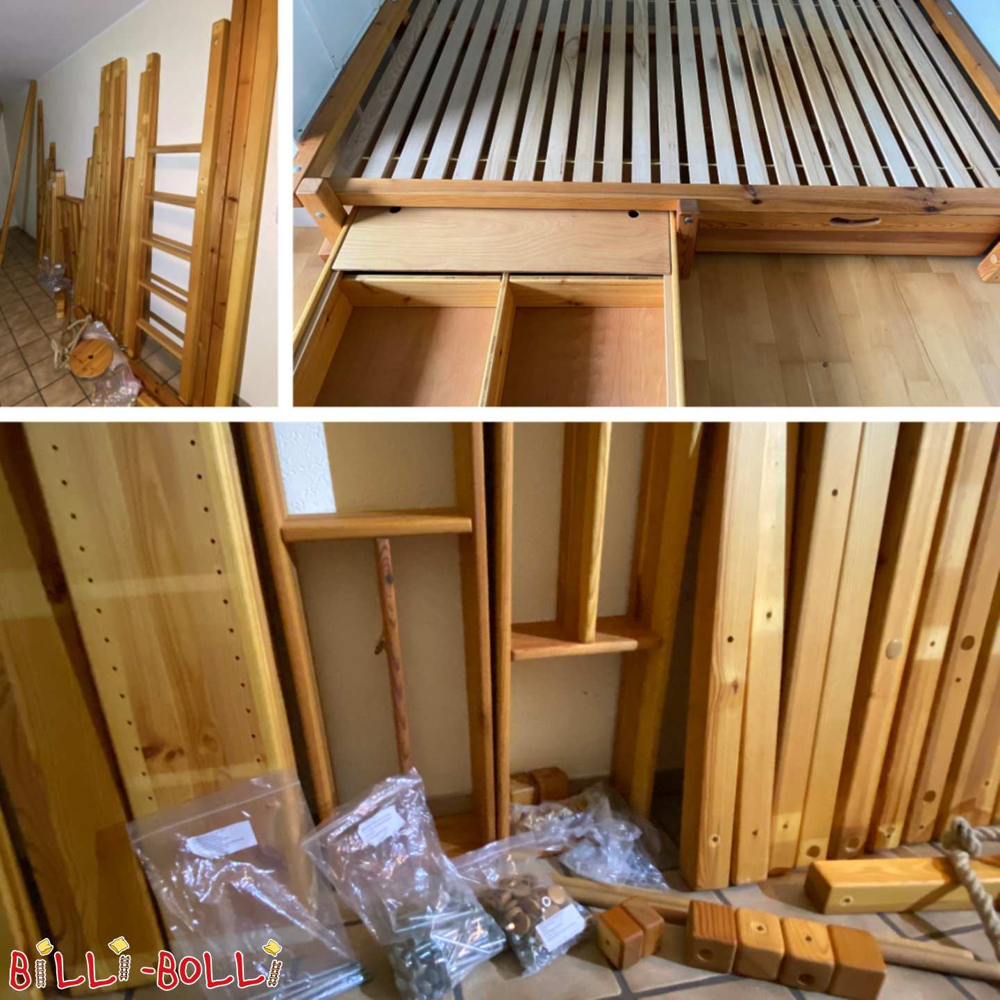 Cama alta 120x200 cm na Renânia que cresce com o seu filho (Categoria: Cama alta que cresce com a criança usada)