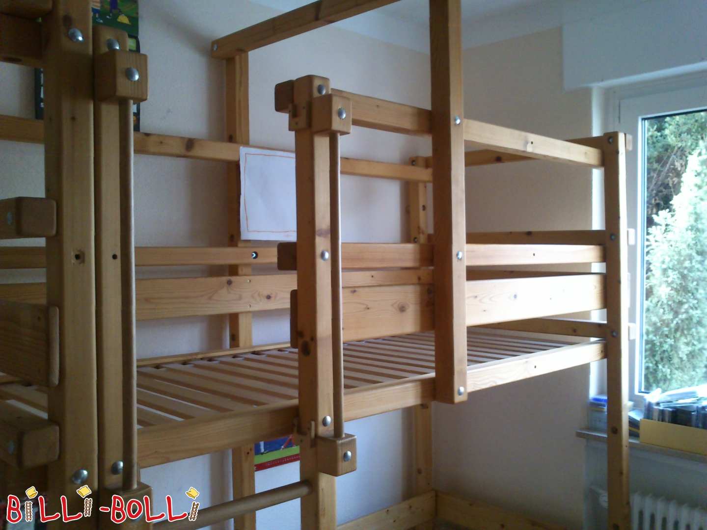 Letto a soppalco 80 x 190 cm che cresce con il bambino più estensione ad un letto a castello (Categoria: Letto a soppalco trasformabile di seconda mano)