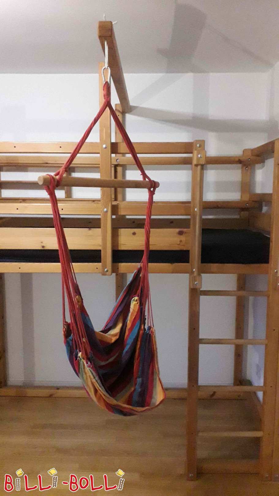 Cama alta en crecimiento de pino de 90x200 cm en Hannover (Categoría: Cama alta ajustable a la edad de segunda mano)