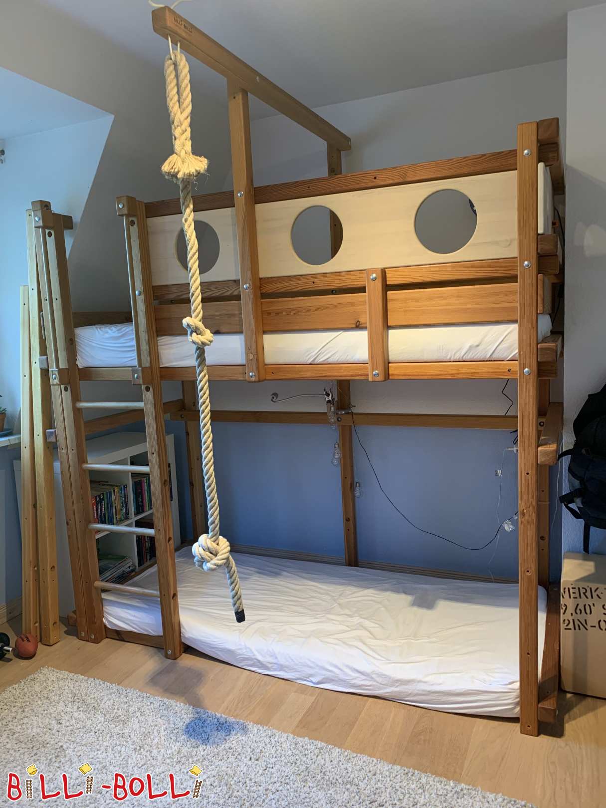 Letto a soppalco in pino che cresce con il bambino ad Amburgo (Categoria: letto a soppalco usato)