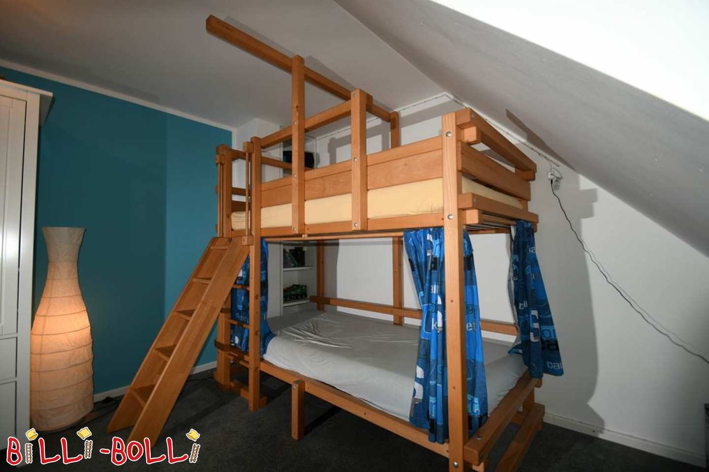 Growing loft bed beech oiled-waxed in Munich (Category: second hand loft bed)