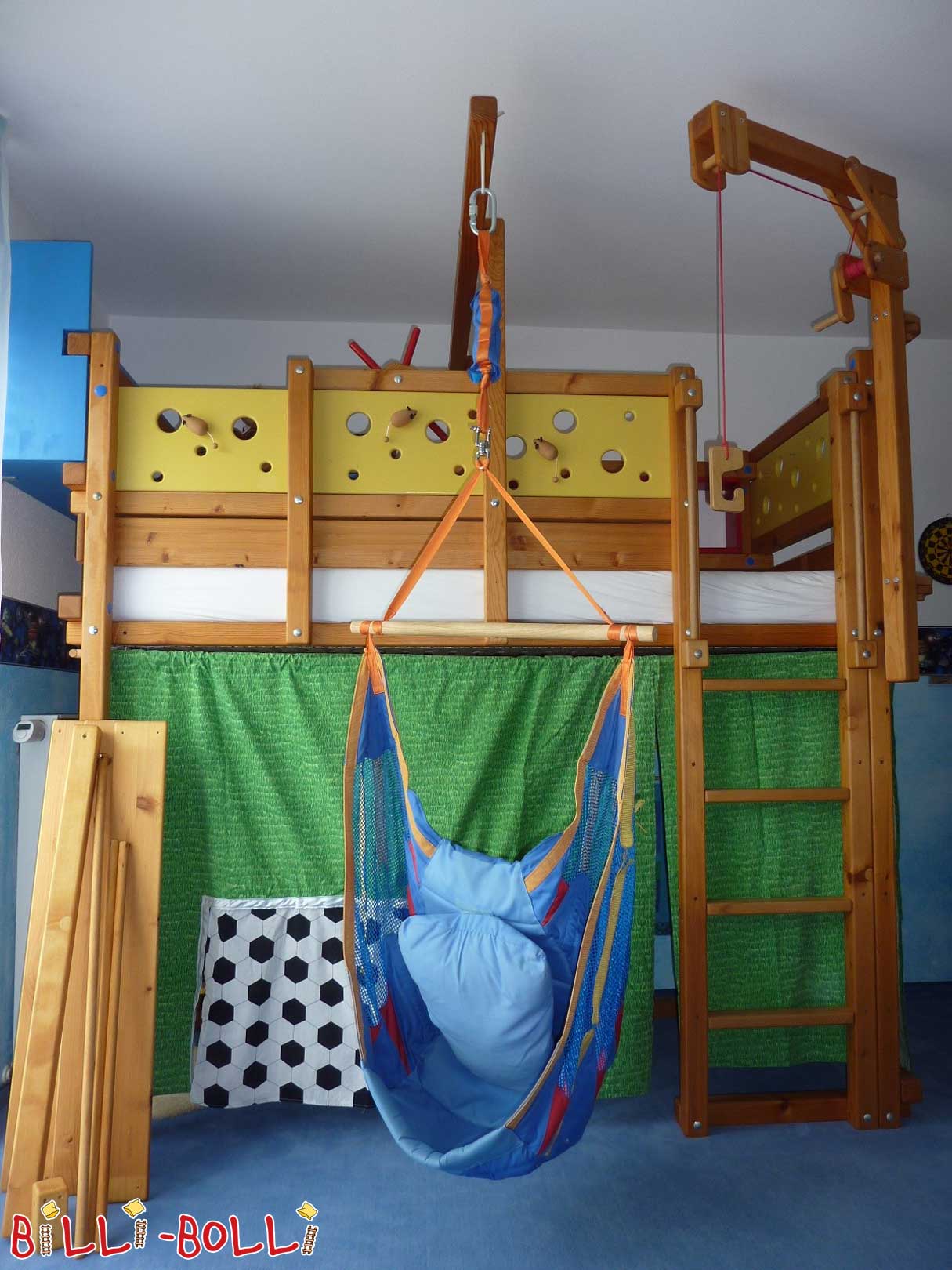 سرير علوي متزايد, شجرة التنوب المشمعة بالزيت ، 90 × 200 سم (باب: سرير علوي مستعمل)