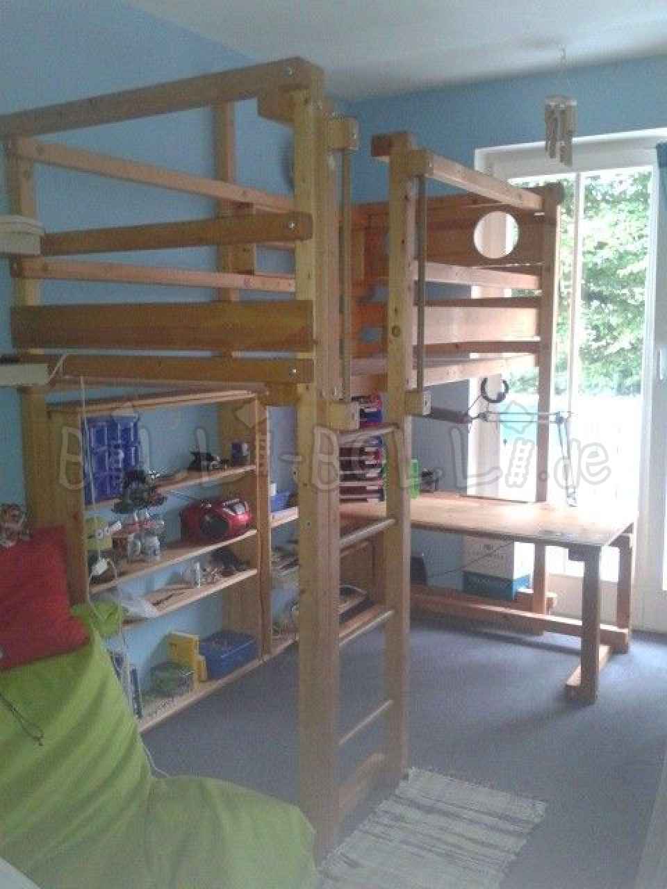 تزايد السرير العلوي ، شجرة التنوب زيت الشمع المعالجة (باب: سرير علوي مستعمل)
