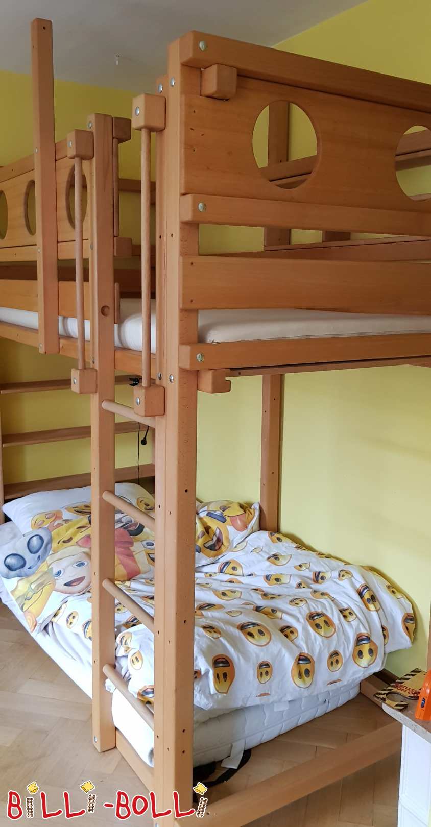 Growing loft bed in oiled beech in Munich (Category: second hand loft bed)