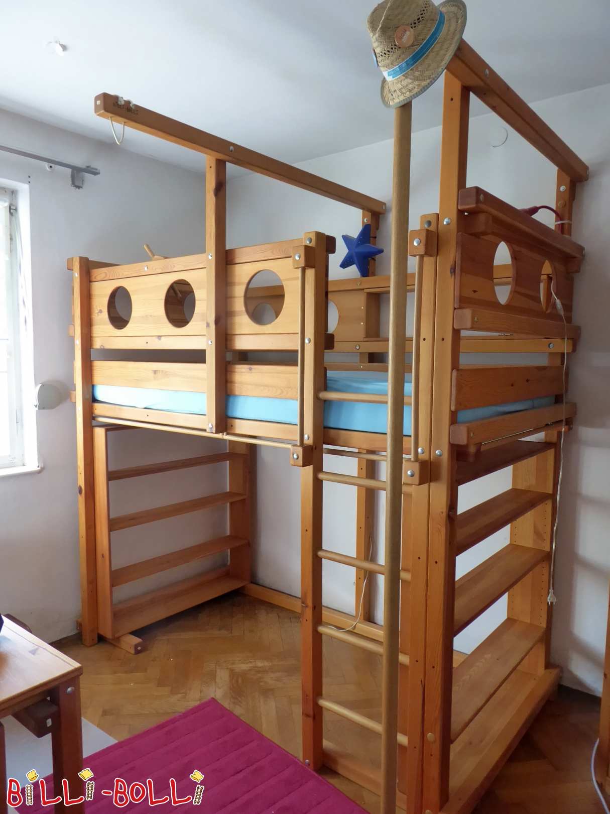 Augoša bēniņu gulta Freisingā (guļus laukums 100 x 200 cm) (Kategorija: Izmantota bēniņu gulta)