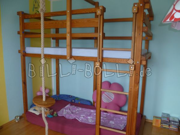 Loft bed fl-arżnu ttrattat b'xama' taż-żejt li tikber mat-tifel (Kategorija: Sodda loft meħtieġa)