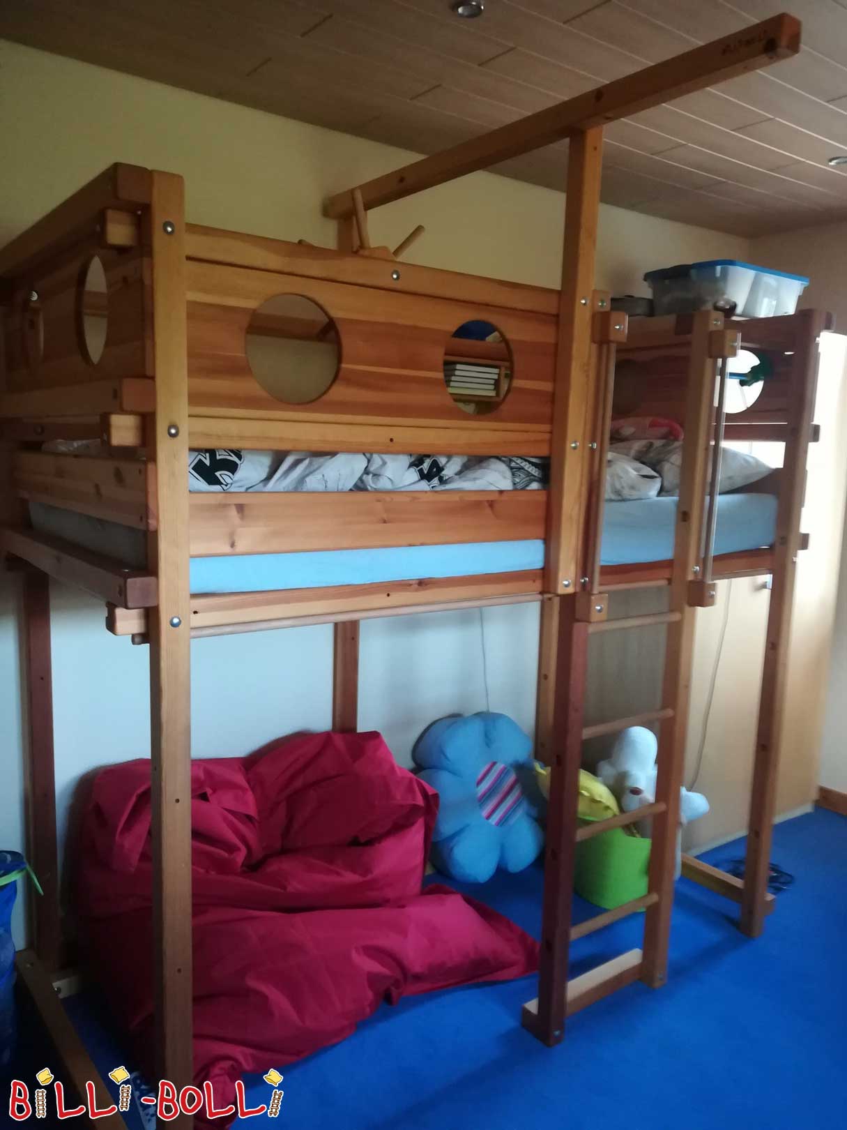 Growing loft bed incl. slide (Category: second hand loft bed)