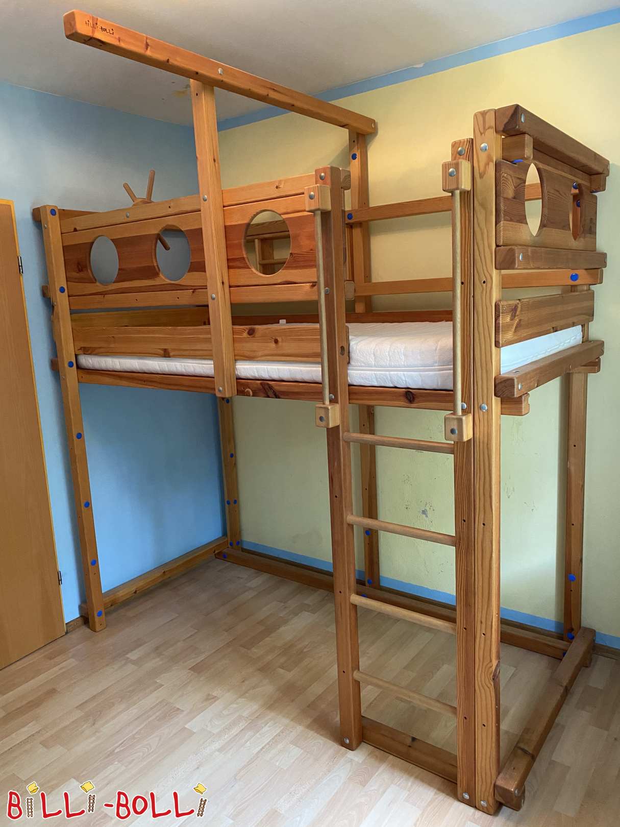 Loft bed that grows with the child, pine (Category: Loft Bed Adjustable by Age pre-owned)