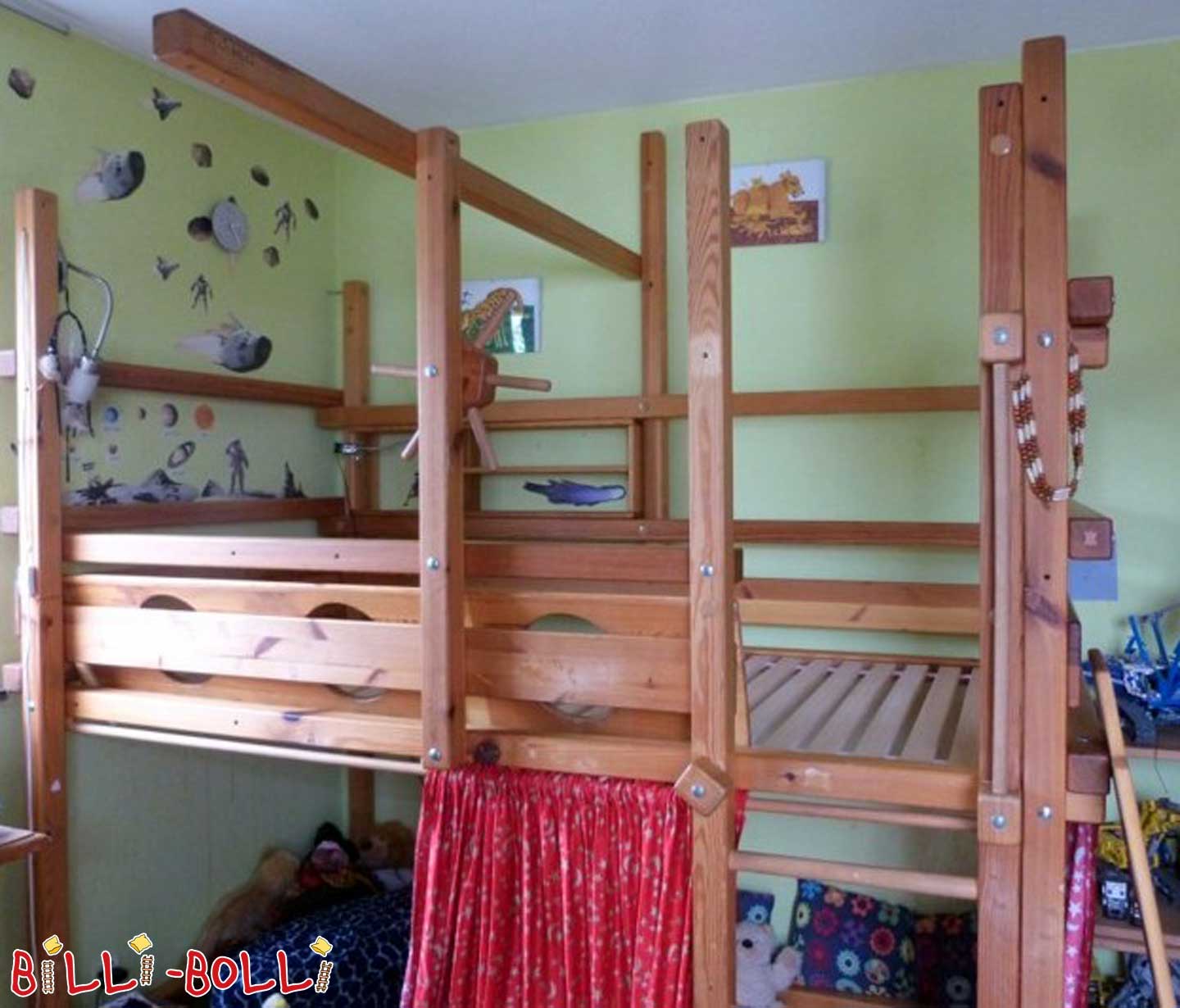 Growing loft bed with bunk boards (Category: second hand loft bed)